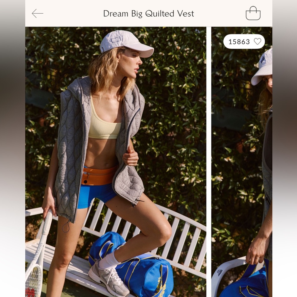 FP MVMT Dream Big Quilted Vest, XS